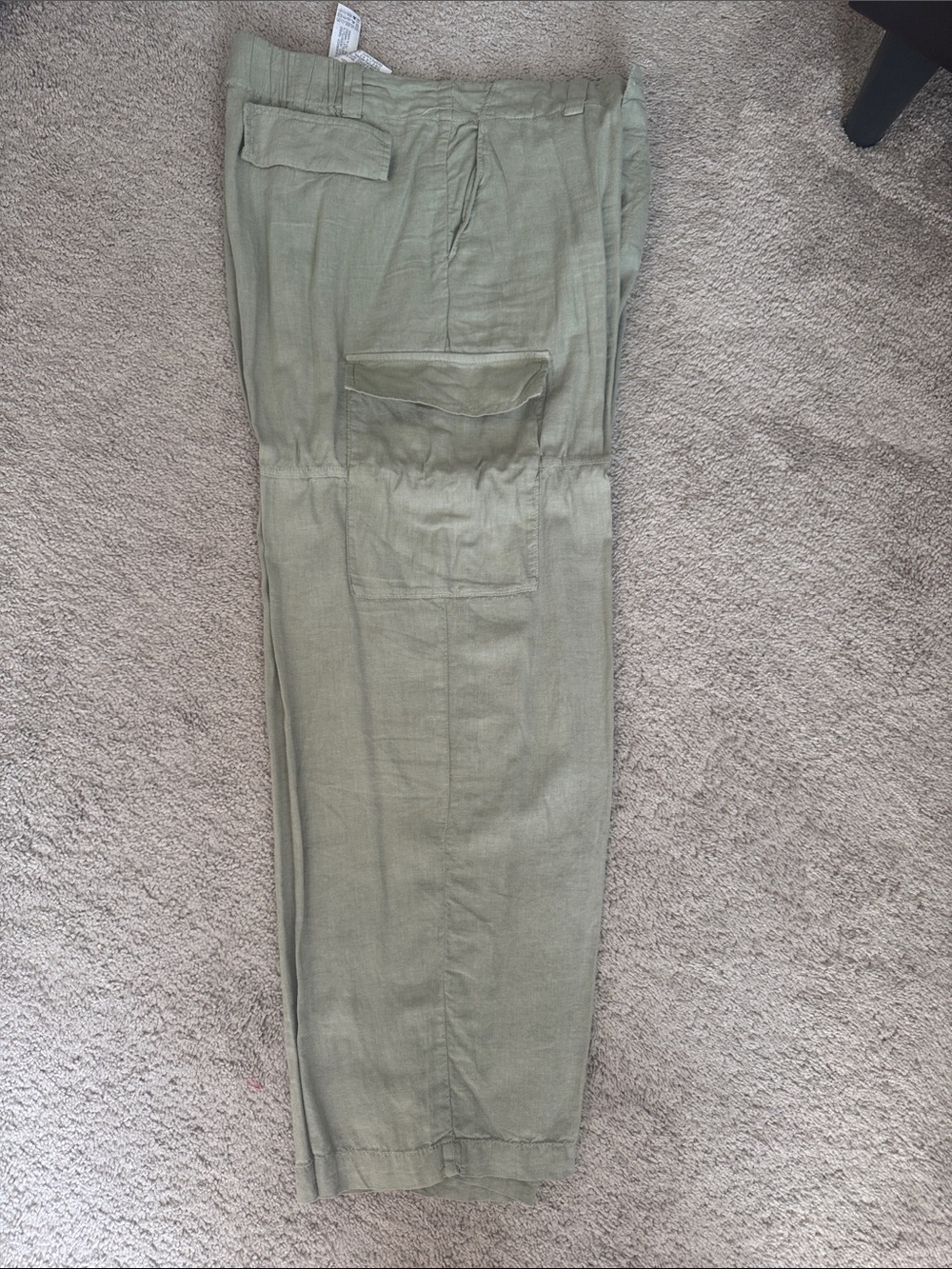 Zara Men's Cargo Pants in Olive Green